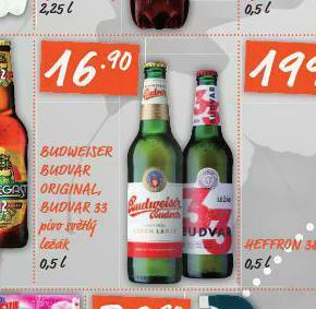 Terno Pivo budweiser budvar nabídka