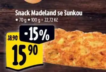 Albert Snack Madeland se šunkou nabídka