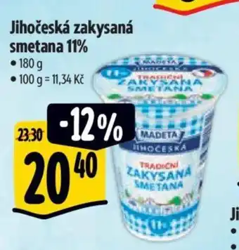 Albert Jihočeská zakysaná smetana 11% nabídka