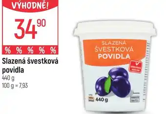 Globus Slazená švestková povidla nabídka