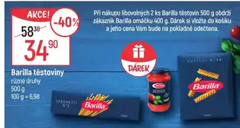 Globus Barilla těstoviny nabídka