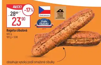 Globus Bageta cibulová nabídka