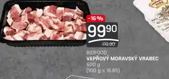 Flop BIDFOOD VEPŘOVÝ MORAVSKÝ VRABEC nabídka