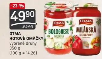 Flop OTMA HOTOVÉ OMÁČKY nabídka