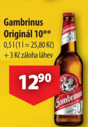 CBA Gambrinus Originál 10 0.5L nabídka