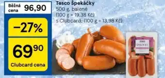 Tesco Tesco špekáčky nabídka