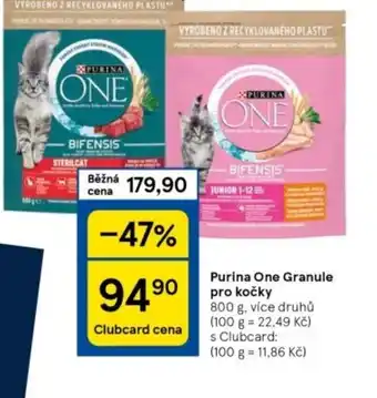 Tesco Purina One Granule pro kočky nabídka