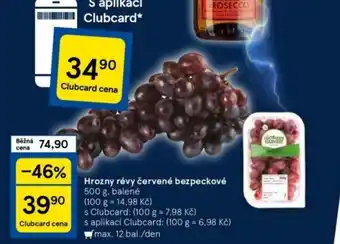 Tesco Hrozny révy červené bezpeckové nabídka