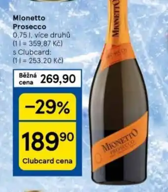 Tesco Mionetto Prosecco nabídka