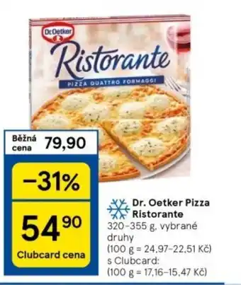 Tesco Dr. Oetker Pizza Ristorante nabídka