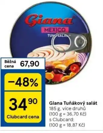 Tesco Giana Tuňákový salát nabídka