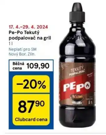 Tesco Pe-Po Tekutý podpalovač na gril nabídka
