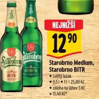 Albert Starobrno Medium, Starobrno BITR nabídka