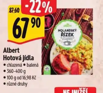 Albert Albert Hotová jídla nabídka