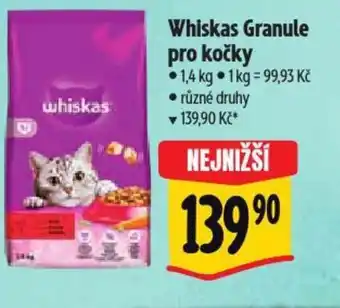 Albert Whiskas Granule pro kočky nabídka