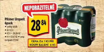 Albert Pilsner Urquell 6pack nabídka