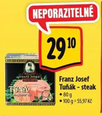 Albert Franz Josef Tuňák - steak nabídka