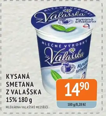 Coop hb KYSANÁ SMETANA Z VALAŠSKA 15% 180 g nabídka