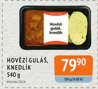 HOVĚZÍ GULÁŠ, KNEDLÍK 540 g