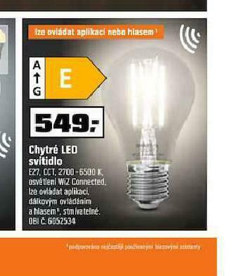 OBI Chytré led svítidlo nabídka