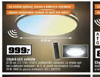 OBI Chytré led svítidlo nabídka