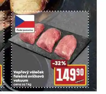 Billa Vepřový váleček falešná svíčková vakuum nabídka