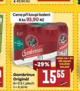 Billa Pivo gambrinus originál nabídka