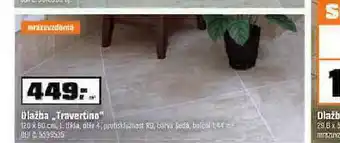 OBI Dlažba travertino nabídka