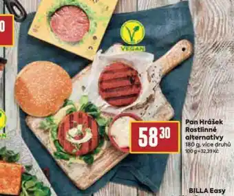 Billa Pan hrášek rostlinné alternativy nabídka