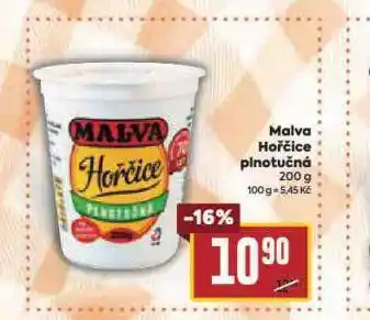 Billa Malva hořčice plnotučná nabídka