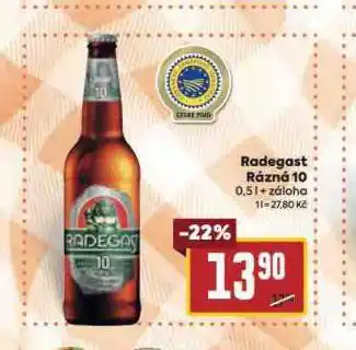 Billa Pivo radegast rázná 10 nabídka