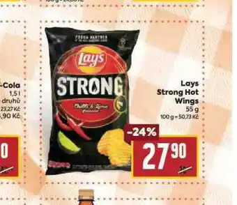 Billa Lays strong hot wings nabídka