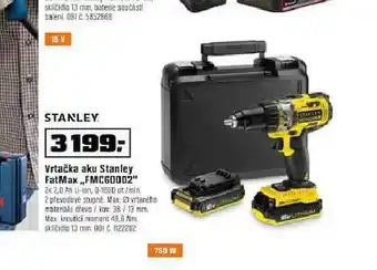 Vrtačka aku stanley