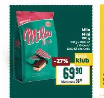 Billa Mila mini nabídka