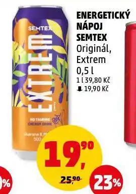 Penny Market Semtex energy drink nabídka