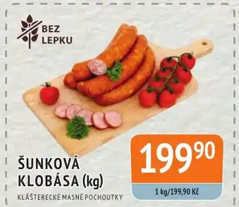 Coop hb ŠUNKOVÁ KLOBÁSA (kg) nabídka