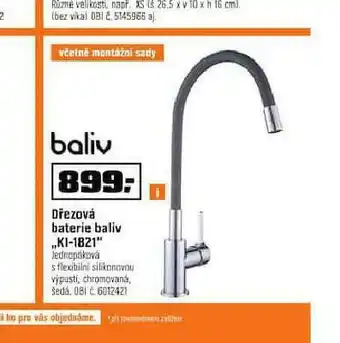 OBI Dřezová baterie nabídka