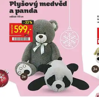 Plyšový medvěd a panda