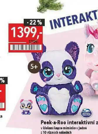 Peek a roo interaktivní zvířátko