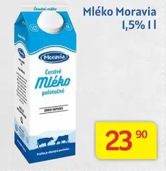 Kubík potraviny Mléko Moravia 1,5% 1L nabídka