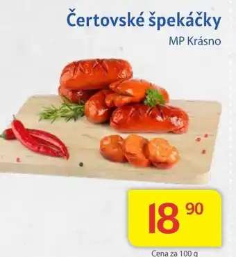 Kubík potraviny Čertovské špekáčky nabídka