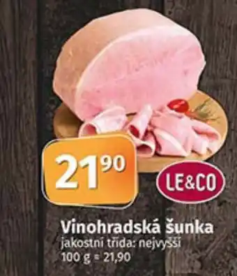 COOP TIP Vinohradská šunka nabídka