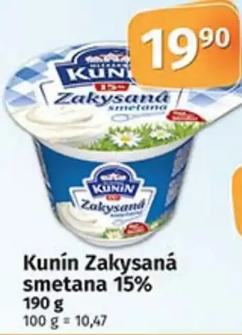 COOP TIP Kunín Zakysaná smetana 15% 190 g nabídka