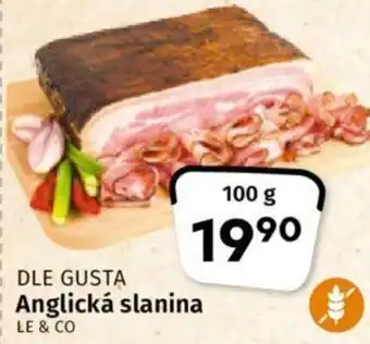 Coop DLE GUSTA Anglická slanina nabídka