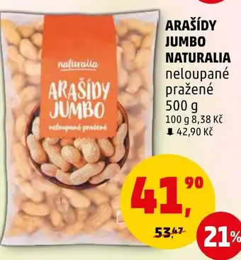 Penny Market ARAŠÍDY JUMBO NATURALIA nabídka