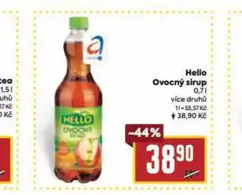 Billa Hello ovocný sirup nabídka