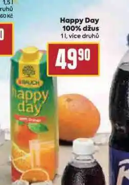 Billa Happy day 100% džus nabídka