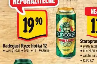 Albert Pivo radegast ryze hořká 12 nabídka