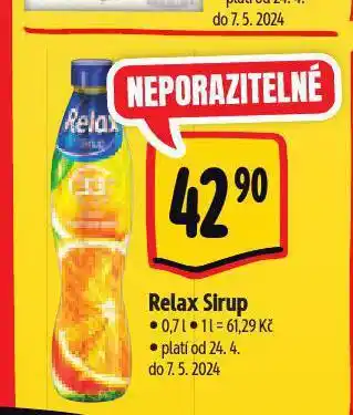 Albert Relax sirup nabídka