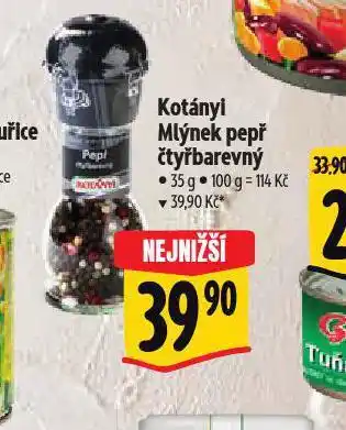 Albert Kotányi mlýnek pepř čtyřbarevný nabídka